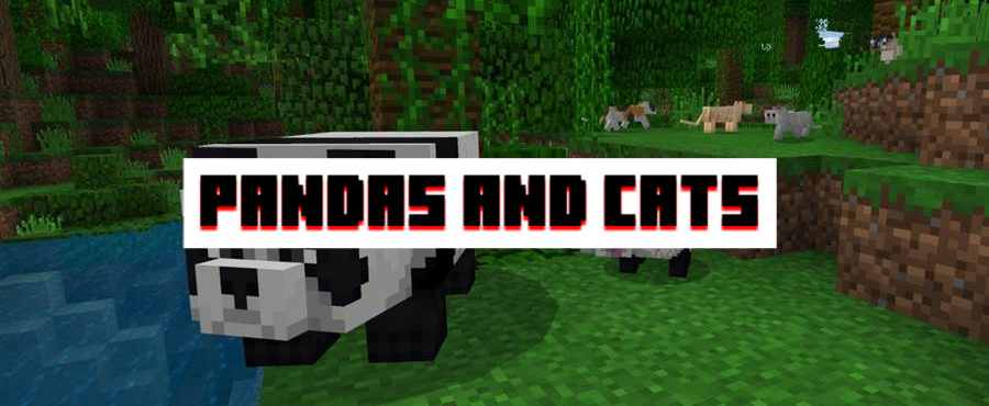 Pandas and cats MCPE 1.8.0