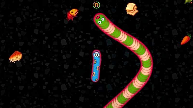 Worms Zone .io mod android