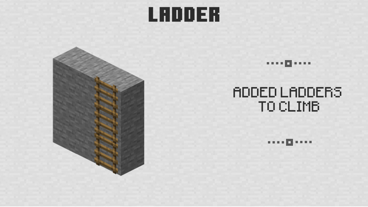 Ladder in Minecraft PE 0.1.0