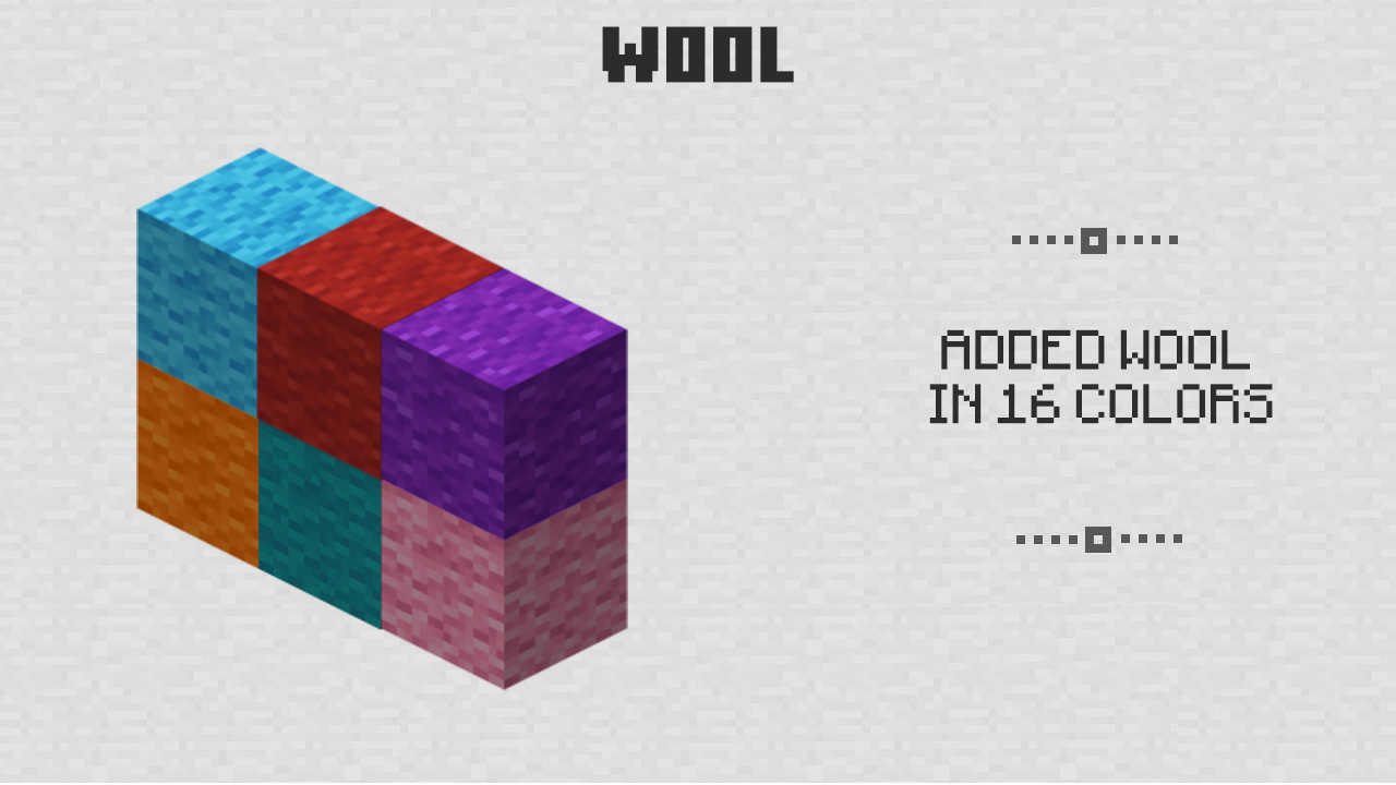 Wool in Minecraft PE 0.1.0